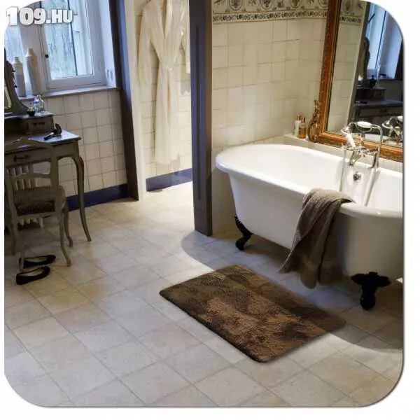Fürdőszoba szőnyeg 43x60cm Caresse ultra plush brown