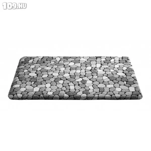 Fürdőszoba szőnyeg 43x60cm Caresse contour pebbles grey