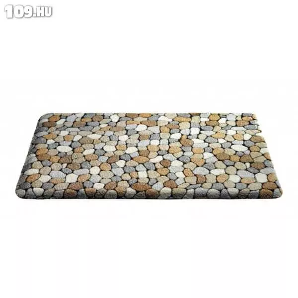 Fürdőszoba szőnyeg 43x60cm Caresse contour pebbles beige